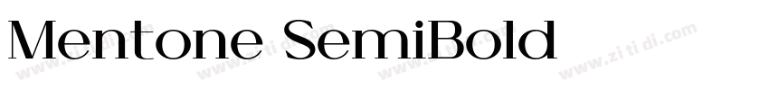 Mentone SemiBold字体转换